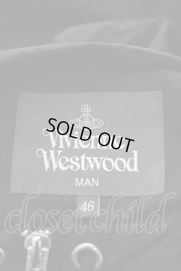 画像5: ヴィヴィアンウエストウッド MAN 中古 / ブロッキング クライムパーカー 46 黒  I-26-02-25-010-jc-HD-ZI (5)