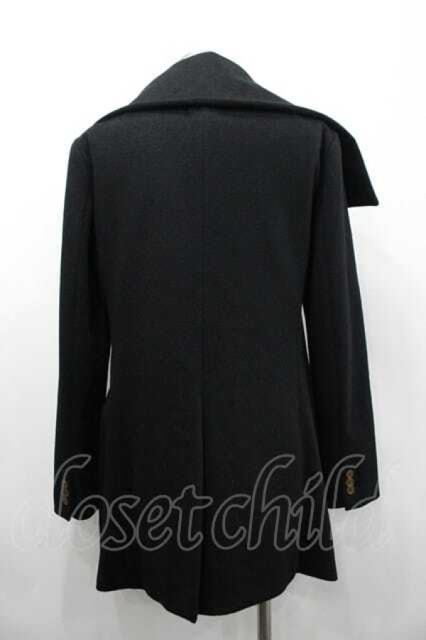 画像2: ヴィヴィアンウエストウッド MAN 中古 / MINT COLLAR WOOL COAT 48 黒  I-26-02-25-012-co-HD-ZI (2)