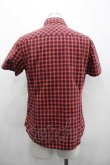 画像2: ヴィヴィアンウエストウッド MAN 中古 / オーブ刺繍チェック半袖シャツ 46 赤Ｘ紺チェック  I-26-02-25-002-bl-HD-ZI (2)