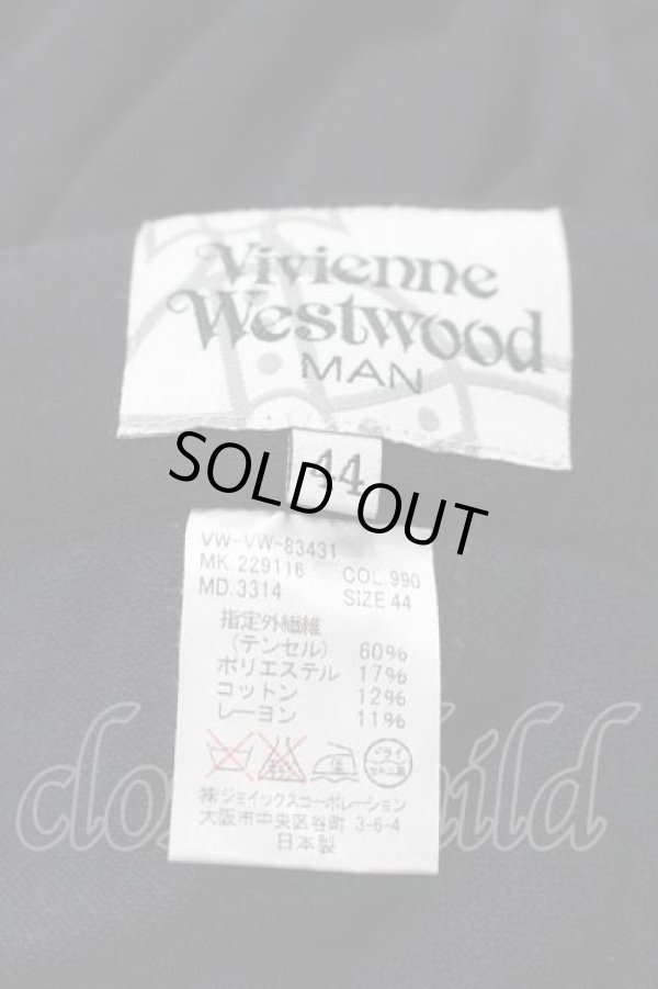 画像4: ヴィヴィアンウエストウッド MAN 中古 / ステファンパンツ 44 黒  I-26-02-25-014-jc-HD-ZI (4)