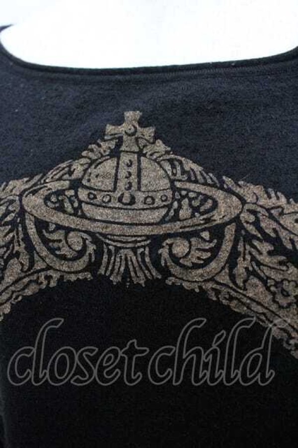 画像3: ヴィヴィアンウエストウッド 中古 / 額縁フレームカーディガン 2 黒Ｘブラウン  I-26-02-25-017-to-HD-ZI (3)