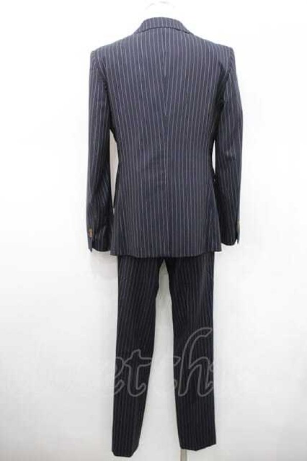 画像2: ヴィヴィアンウエストウッド MAN 中古 / SET チェンジポケットストライプセットアップ 48 黒ｘ白  I-26-02-28-016-jc-HD-ZI (2)