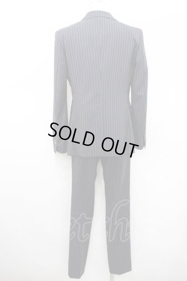 画像2: ヴィヴィアンウエストウッド MAN 中古 / SET チェンジポケットストライプセットアップ 48 黒ｘ白  I-26-02-28-016-jc-HD-ZI (2)