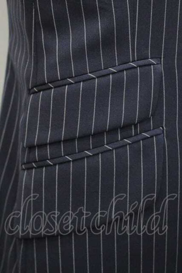 画像4: ヴィヴィアンウエストウッド MAN 中古 / SET チェンジポケットストライプセットアップ 48 黒ｘ白  I-26-02-28-016-jc-HD-ZI (4)