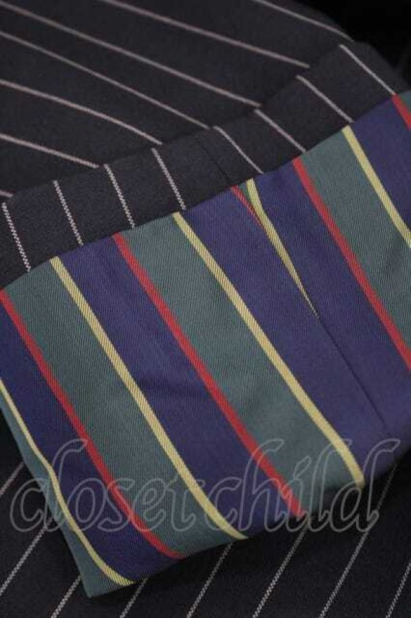 画像5: ヴィヴィアンウエストウッド MAN 中古 / SET チェンジポケットストライプセットアップ 48 黒ｘ白  I-26-02-28-016-jc-HD-ZI (5)