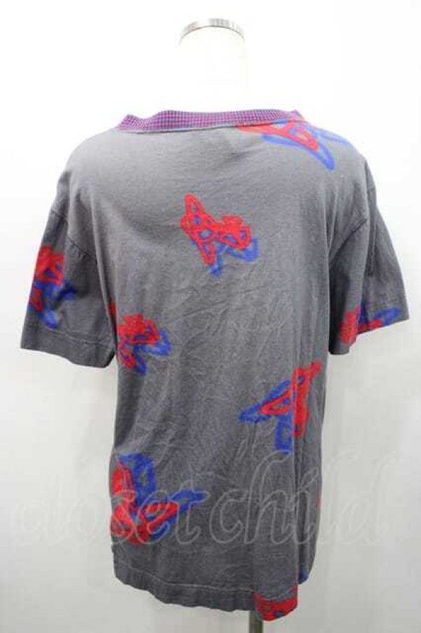 画像2: ヴィヴィアンウエストウッド 中古 / スプレーカンORBボーイズTシャツ 00 グレー  I-26-02-28-023-ts-YM-ZI (2)