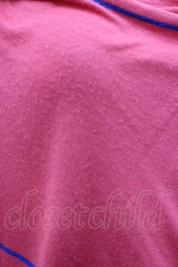 画像3: ANGLOMANIA 中古 / ナナメライン半袖カットソー  ピンクＸ青  I-26-02-28-024-to-HD-ZI (3)