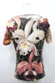 画像2: ヴィヴィアンウエストウッド MAN 中古 / ボタニカルTシャツ 46 ブラック  I-26-02-28-003-ts-YM-ZI (2)