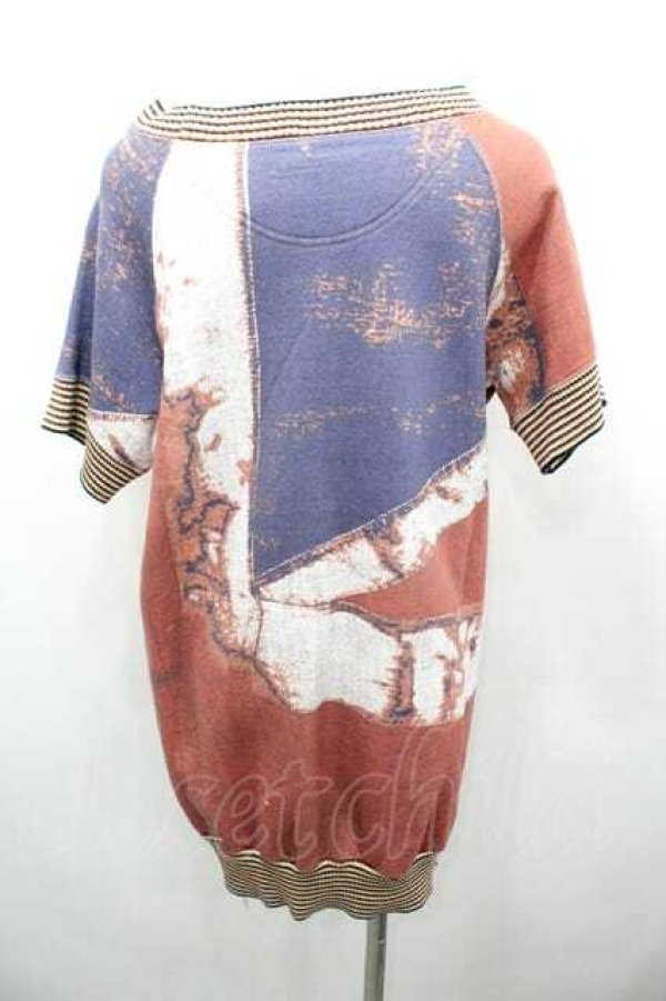 画像3: ヴィヴィアンウエストウッド 中古 / ユニオンジャックリブスウェットTシャツ 2 マルチ  I-26-02-28-027-to-YM-ZI (3)