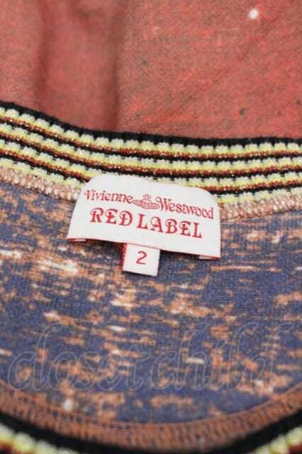 画像4: ヴィヴィアンウエストウッド 中古 / ユニオンジャックリブスウェットTシャツ 2 マルチ  I-26-02-28-027-to-YM-ZI (4)