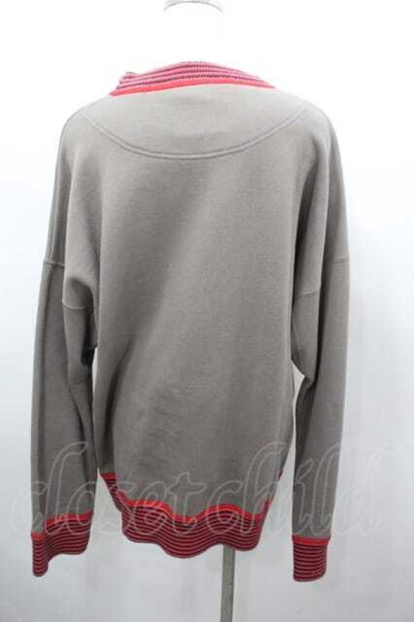 画像2: ヴィヴィアンウエストウッド 中古 / ENDANGERED SPECIES OWLスウェット 46 グレーＸ赤  I-26-02-28-028-to-HD-ZI (2)