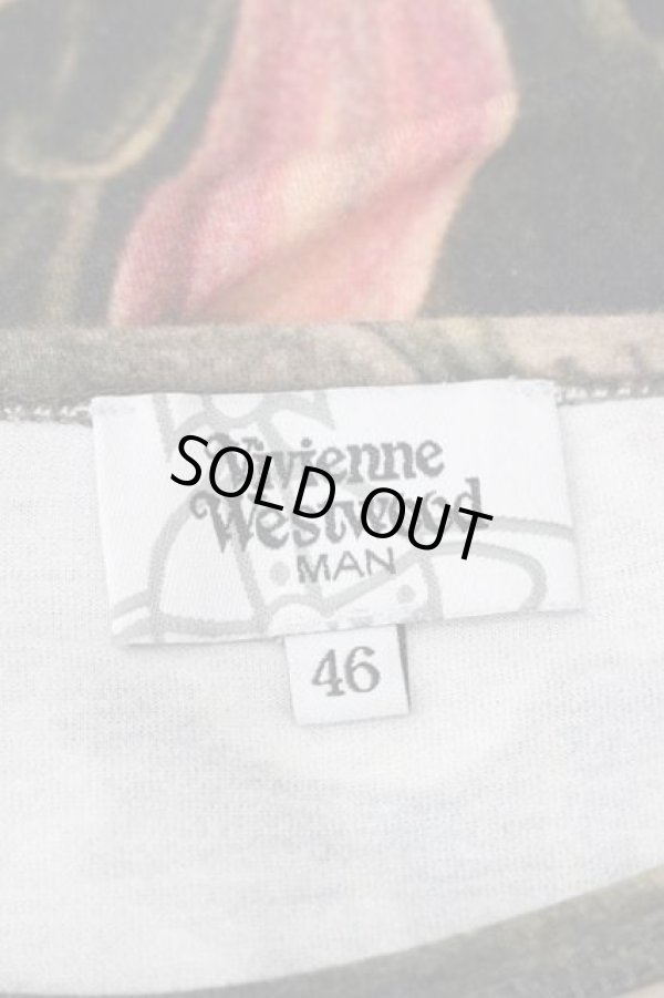 画像5: ヴィヴィアンウエストウッド MAN 中古 / ボタニカルTシャツ 46 ブラック  I-26-02-28-003-ts-YM-ZH (5)