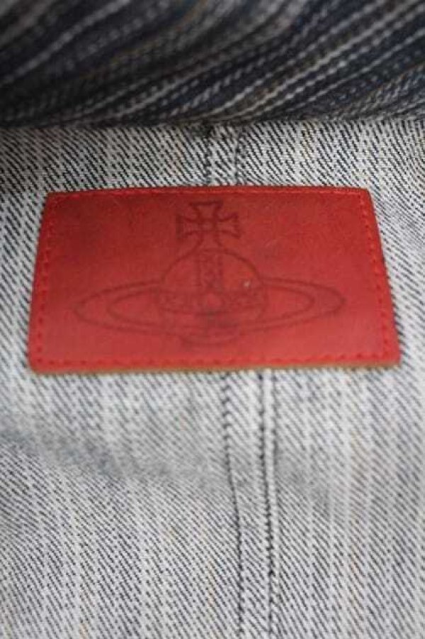 画像4: ヴィヴィアンウエストウッド 中古 / /デニムラブジャケット  青デニム  I-26-02-28-033-jc-HD-ZI (4)