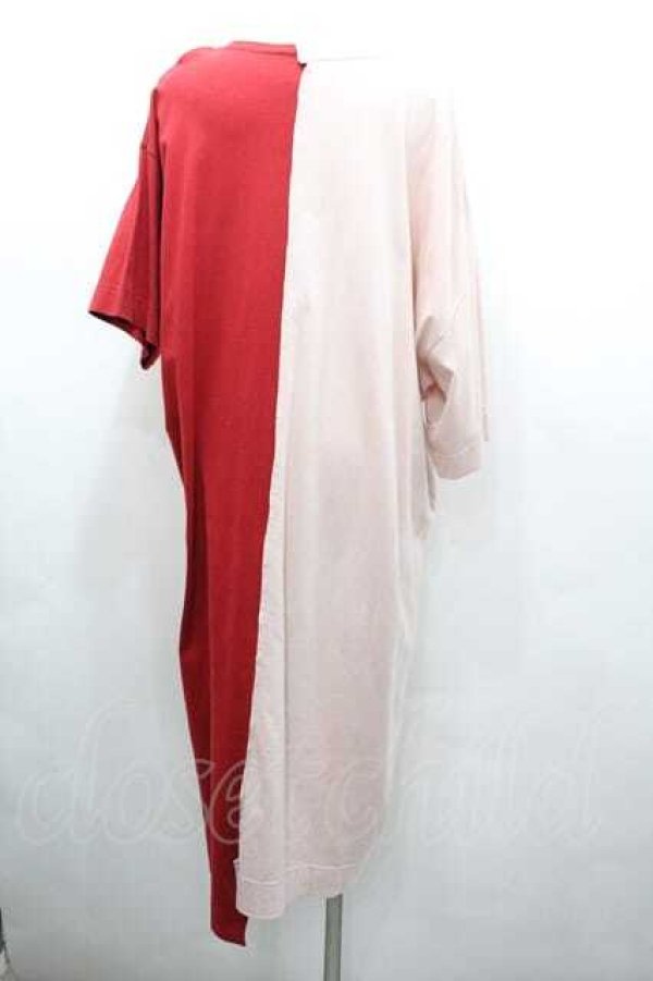 画像3: ヴィヴィアンウエストウッド 中古 / TIME MACHINE 切リ替エカットワンピース 00 ピンクｘレッド  I-26-02-28-035-op-YM-ZI (3)