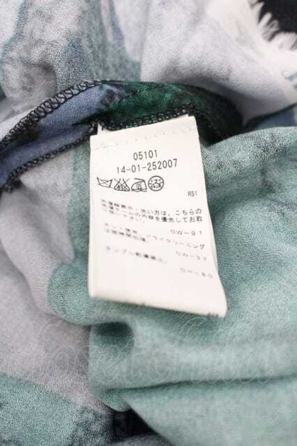 画像5: ANGLOMANIA 中古 / ユニオンジャックプリントトレイルスカート 42 マルチ（グリーン）  I-26-02-28-036-sk-YM-ZI (5)