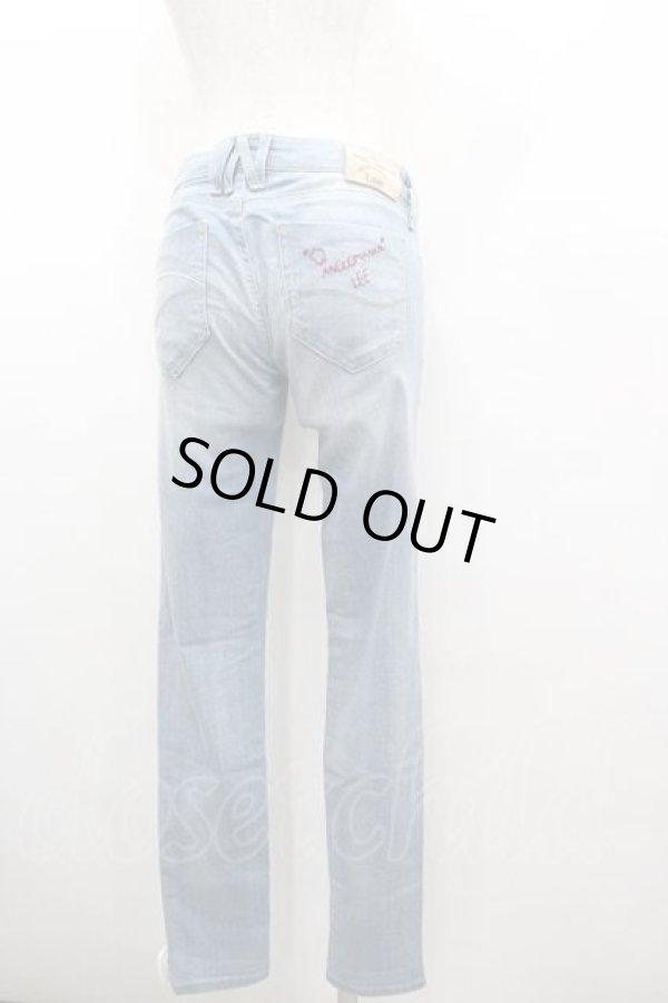 画像5: ANGLOMANIA 中古 / 刺繍入リモンローパンツ Ｍ ライトインディゴ  I-26-02-28-041-pa-HD-ZI (5)