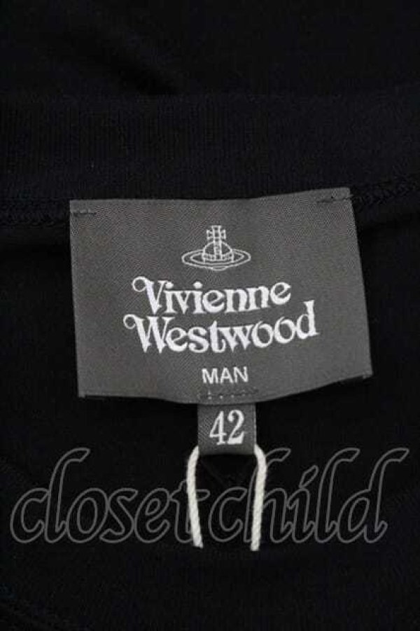 画像4: ヴィヴィアンウエストウッド MAN 中古 / BUY LESS CHOOSE WELL Tシャツ 42 黒  I-26-02-28-004-to-HD-ZI (4)
