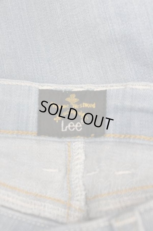 画像6: ANGLOMANIA 中古 / 刺繍入リモンローパンツ Ｍ ライトインディゴ  I-26-02-28-041-pa-HD-ZI (6)