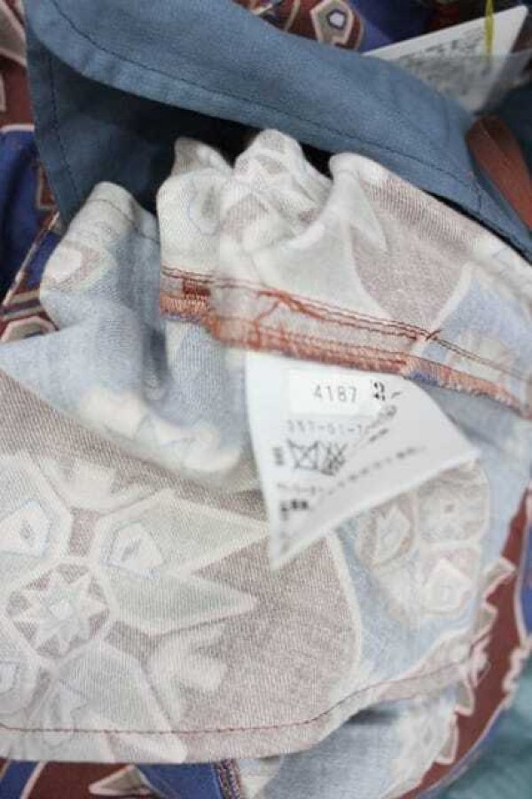 画像5: ヴィヴィアンウエストウッド 中古 / 総柄パンツ 2 青Ｘ茶  I-26-02-28-042-pa-HD-ZI (5)