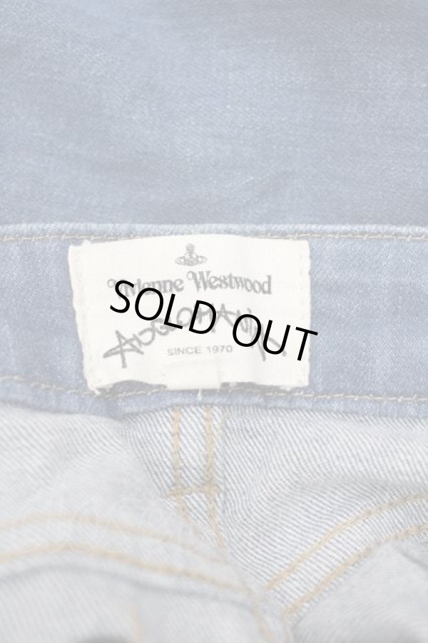 画像5: ANGLOMANIA 中古 / オーブ刺繍デニムパンツ 36 青デニム  I-26-02-28-043-pa-HD-ZI (5)