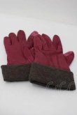 画像2: ヴィヴィアンウエストウッド 中古 / スターハート刺繍グローブ  ボルドー  I-26-02-28-050-gd-HD-ZI (2)