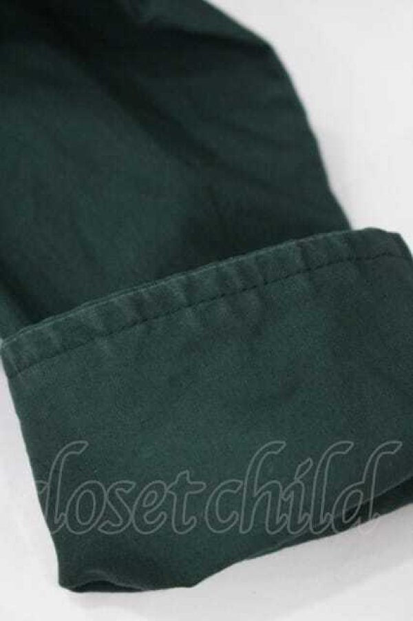 画像7: ヴィヴィアンウエストウッド MAN 中古 / LONG WORK シャツ 44 ブラック×グリーン  I-26-02-28-010-bl-IG-ZI (7)