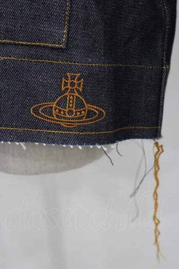 画像3: ヴィヴィアンウエストウッド MAN 中古 / GARBOフーディトレーナー 46 デニム  I-26-02-28-011-ts-AS-ZI (3)