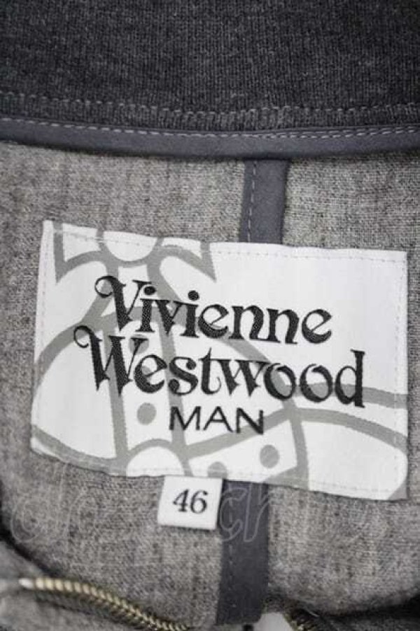 画像4: ヴィヴィアンウエストウッド MAN 中古 / ギャラントボマージャケット 46 グレー  I-26-02-28-012-jc-HD-ZI (4)