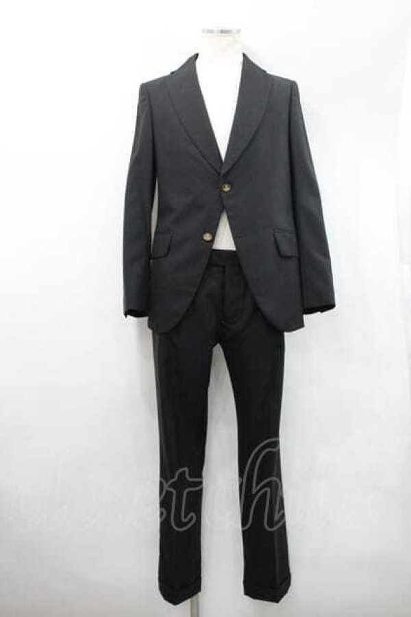 画像2: ヴィヴィアンウエストウッド MAN 中古 / DLスーツ 46 ブラック  I-26-02-28-013-su-YM-ZI (2)