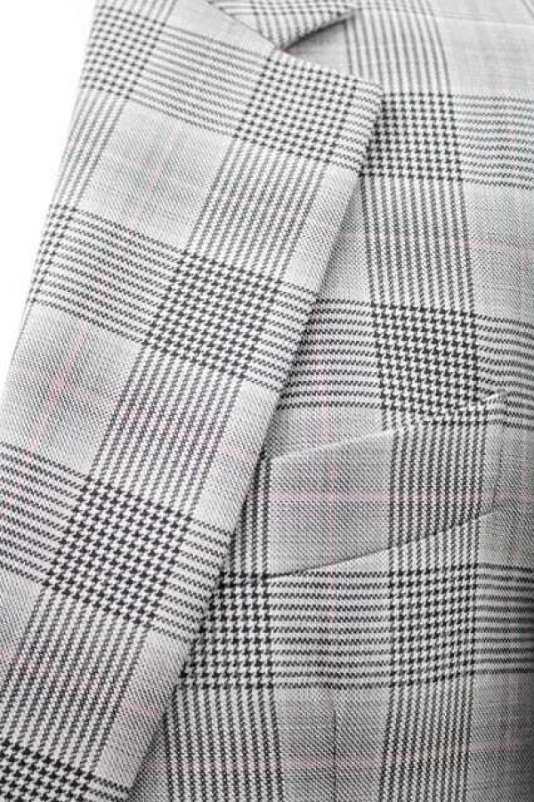 画像4: ヴィヴィアンウエストウッド MAN 中古 / /スリムフィットチェックテーラード 48 グレー  I-26-02-28-014-jc-HD-ZI (4)