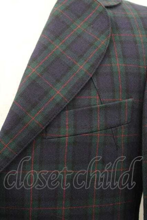 画像3: ヴィヴィアンウエストウッド MAN 中古 / /タータンチェックジャケット 46 グリーンチェック  I-26-02-28-015-jc-HD-ZI (3)