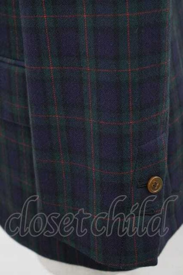 画像4: ヴィヴィアンウエストウッド MAN 中古 / /タータンチェックジャケット 46 グリーンチェック  I-26-02-28-015-jc-HD-ZI (4)