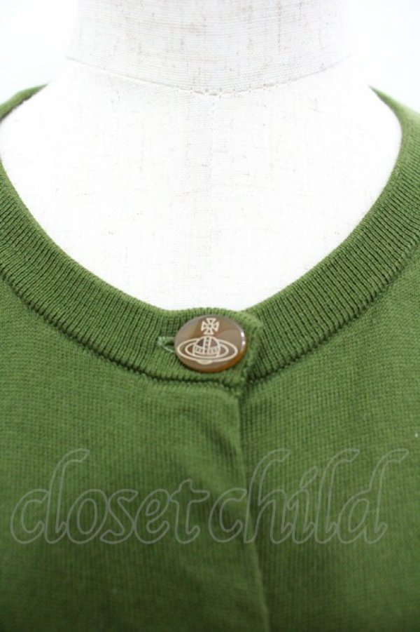 画像4: ヴィヴィアンウエストウッド 中古 / 単色オーブ刺繍 ニットカーディガン 3  I-26-03-29-025-to-HD-ZI (4)