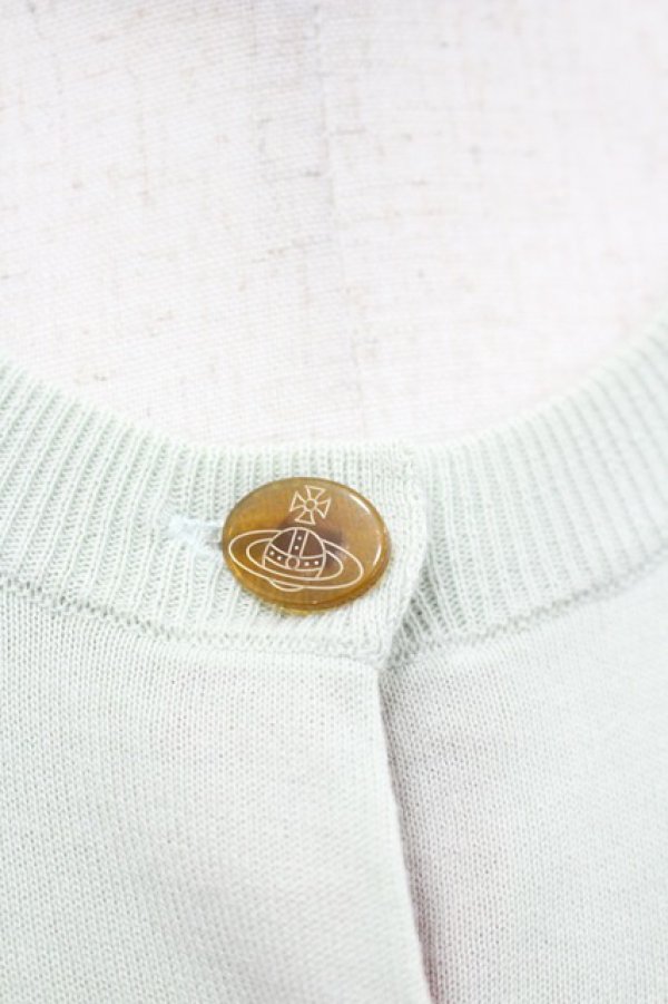 画像4: ヴィヴィアンウエストウッド 中古 / 単色オーブ刺繍 ニットカーディガン 3  I-26-03-29-027-to-HD-ZI (4)