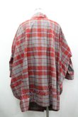 画像2: ヴィヴィアンウエストウッド 中古 / CHOICEチェックコート 2 赤Ｘサックス  I-26-03-29-030-co-HD-ZI (2)