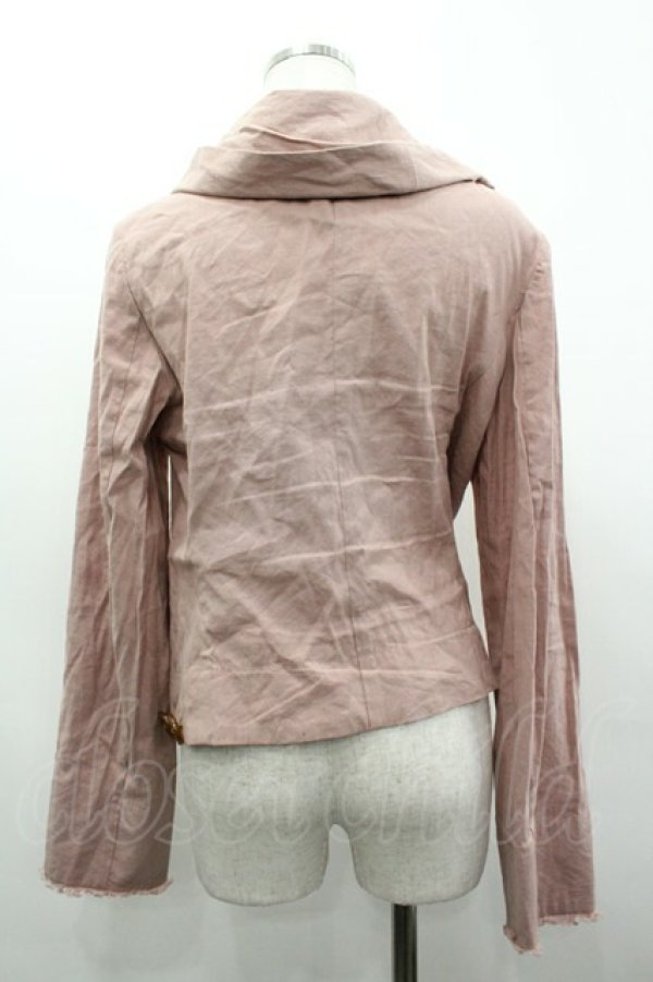 画像2: ヴィヴィアンウエストウッド 中古 / 変形襟ジャケット 2 ピンク  I-26-03-29-032-jc-HD-ZI (2)