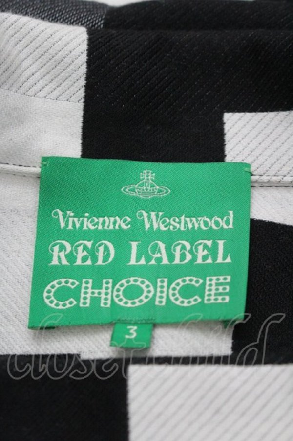 画像4: ヴィヴィアンウエストウッド 中古 / CHOICEチェックジャケット 3 黒Ｘ白チェック  I-26-03-29-035-jc-HD-ZI (4)
