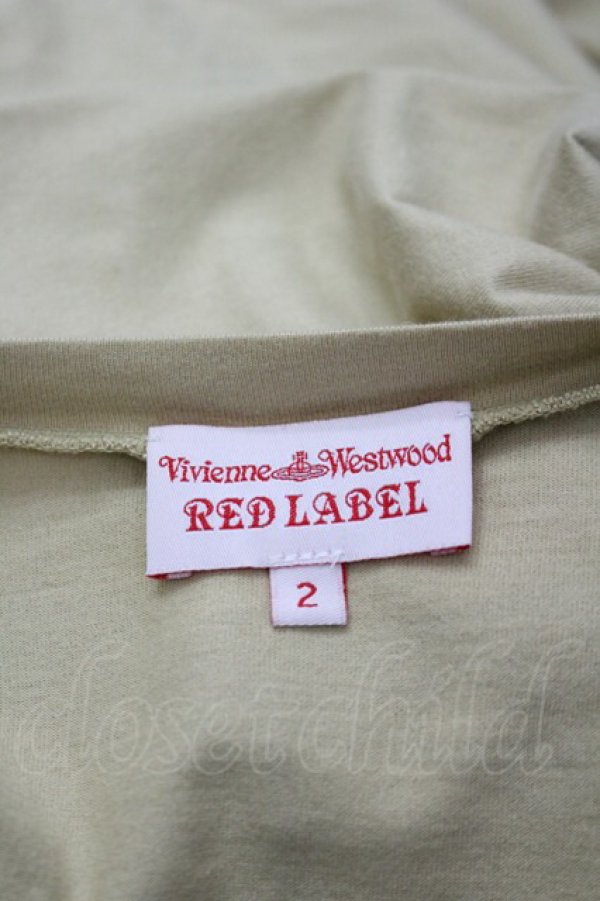 画像4: ヴィヴィアンウエストウッド 中古 / 騙シ絵オーブネックレスプリントワンピース 2 イエローＸネイビー  I-26-03-29-042-op-HD-ZI (4)