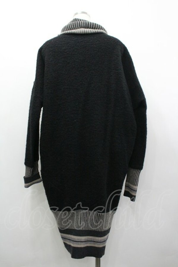 画像2: ヴィヴィアンウエストウッド 中古 / ストライプ襟単色オーブ刺繍ニットワンピース 2  I-26-03-29-049-op-HD-ZI (2)