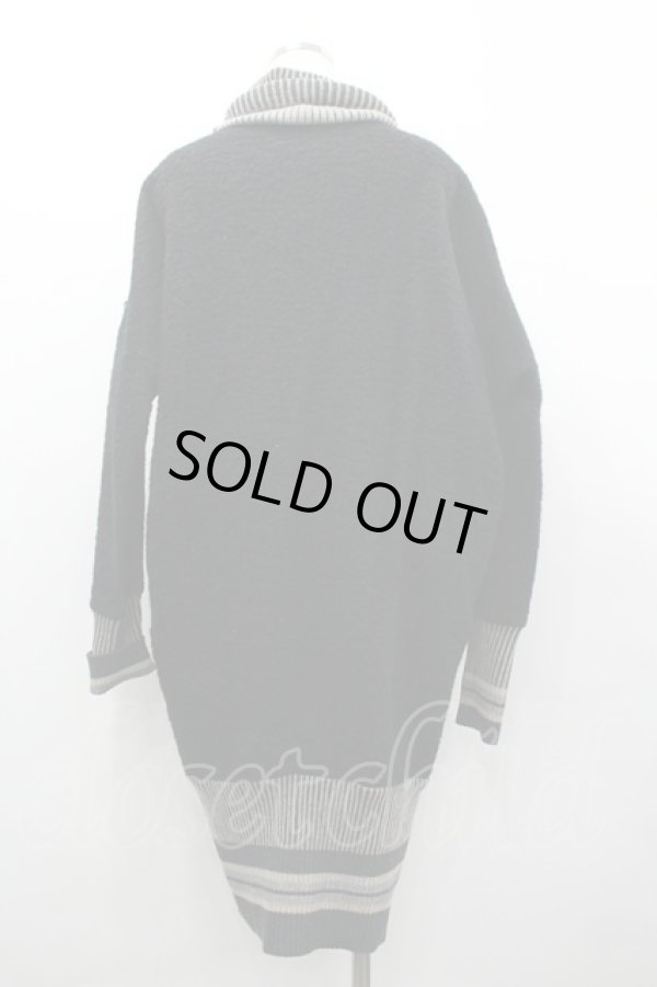 画像2: ヴィヴィアンウエストウッド 中古 / ストライプ襟単色オーブ刺繍ニットワンピース 2  I-26-03-29-049-op-HD-ZI (2)