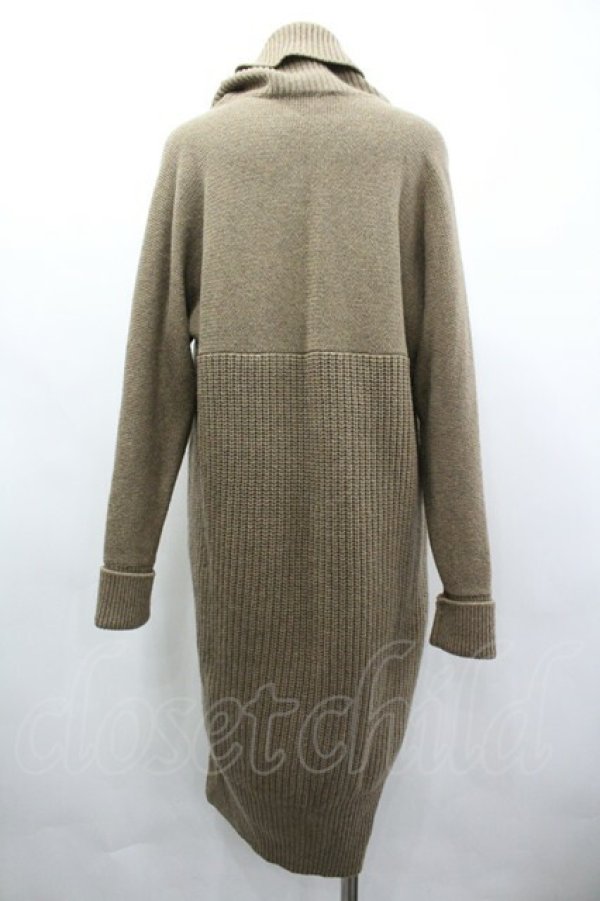 画像2: ヴィヴィアンウエストウッド 中古 / ハイネックニットオーブ刺繍ワンピース 2 ベージュ  I-26-03-29-051-op-HD-ZI (2)