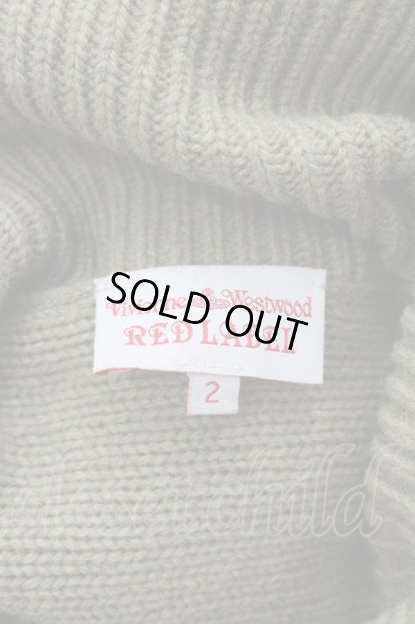 画像4: ヴィヴィアンウエストウッド 中古 / ハイネックニットオーブ刺繍ワンピース 2 ベージュ  I-26-03-29-051-op-HD-ZI (4)