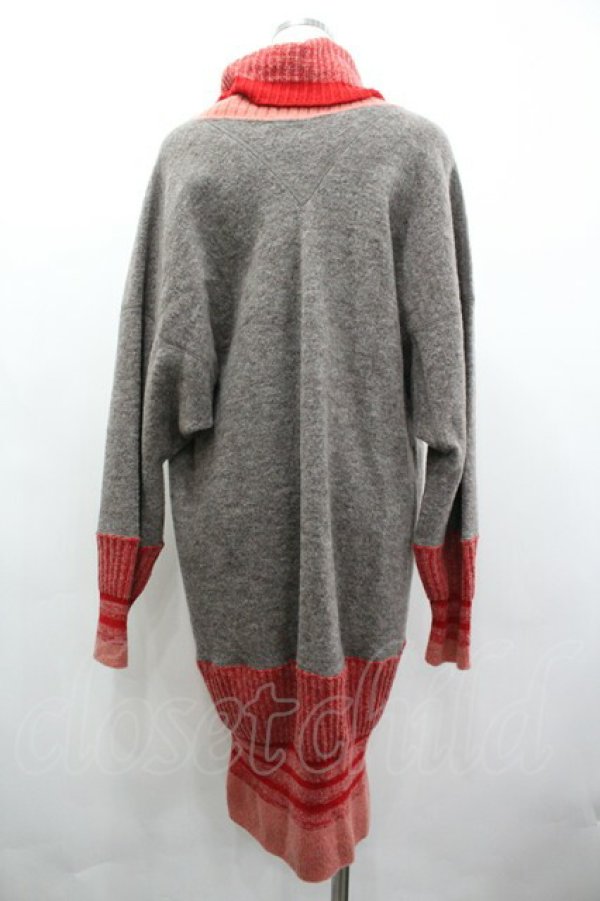 画像2: ヴィヴィアンウエストウッド 中古 / ハイネックニットオーブ刺繍ワンピース O/S  I-26-03-29-052-op-HD-ZI (2)