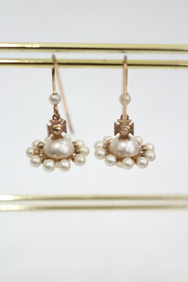 画像2: ヴィヴィアンウエストウッド 中古 / パールオーブピアス  ピンクゴールド  I-26-03-29-008-ac-HD-ZI (2)