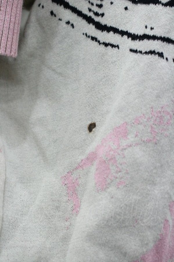 画像3: ヴィヴィアンウエストウッド 中古 / PUNKATURE ニットリブワンピース 2 アイボリーＸピンク  I-26-03-29-054-to-HD-ZI (3)