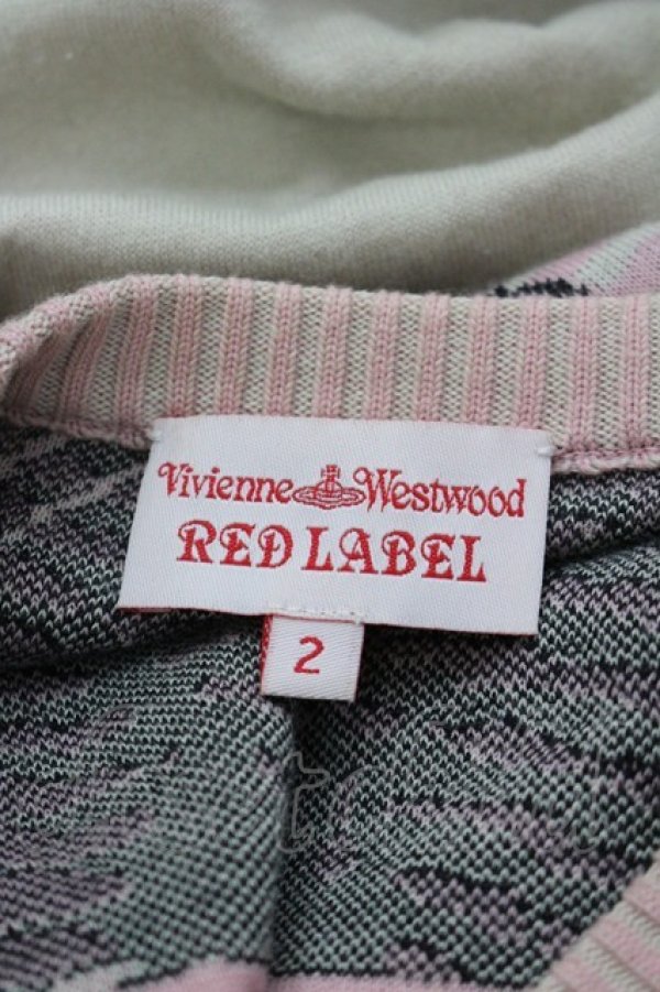 画像5: ヴィヴィアンウエストウッド 中古 / PUNKATURE ニットリブワンピース 2 アイボリーＸピンク  I-26-03-29-054-to-HD-ZI (5)