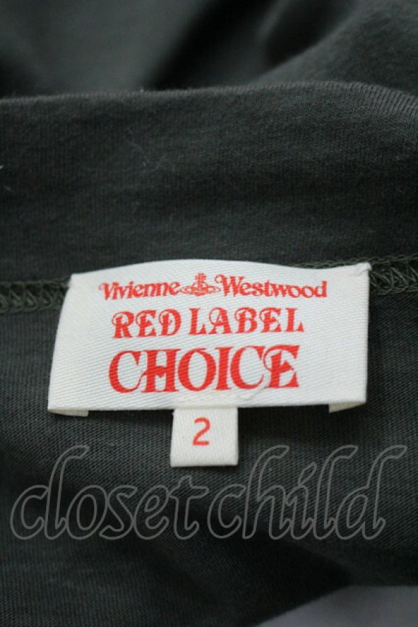 画像4: ヴィヴィアンウエストウッド 中古 / CHOICE時計プリント半袖カットワンピース 2 白Ｘ赤  I-26-03-29-065-op-HD-ZI (4)