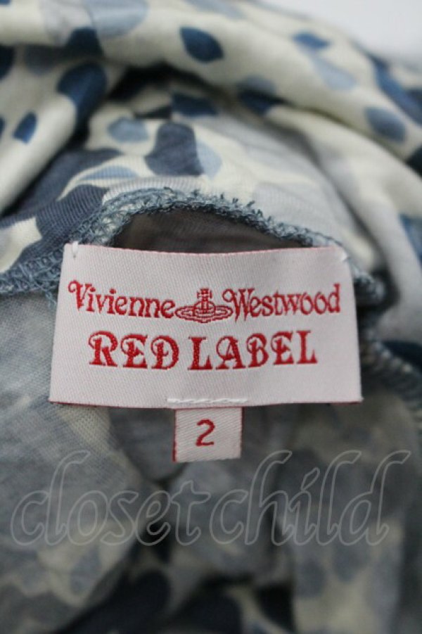 画像4: ヴィヴィアンウエストウッド 中古 / フラワーフードカットワンピース 2 アイボリーＸ青  I-26-03-29-072-op-HD-ZI (4)