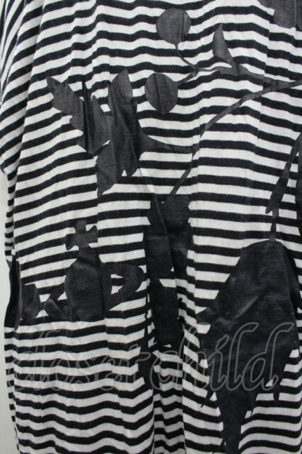 画像3: ヴィヴィアンウエストウッド 中古 / シルエットボーダーワンピース 2 黒Ｘ白  I-26-03-29-073-op-HD-ZI (3)