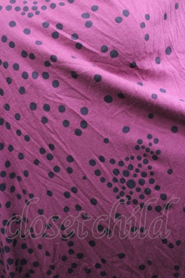 画像4: ヴィヴィアンウエストウッド 中古 / オーブドット半袖カットワンピース 2 パープル  I-26-03-29-074-op-HD-ZI (4)